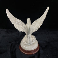 Thumbnail for Leonardo Golden Statue Eagle Sculpture Marble Resin 9” Figurine United Kingdom.4