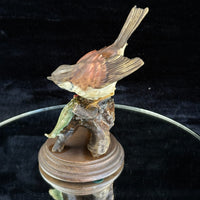 Thumbnail for Giuseppe Armani Sparrow Capodimonte & Cherries Figurine Signed G. 7