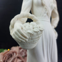 Thumbnail for Studio Bessi G. Lady Figurine Signed Resin, Country, hat damaged 17