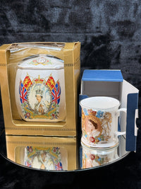 Thumbnail for Ringtons Jubilee Golden Queen Elizabeth II Mug &Tea Caddy Set 1952–2002 SEE BOX2