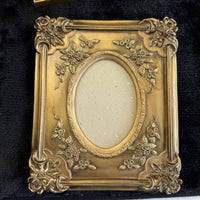 Thumbnail for Set of 7 Vintage Brass Ornate Gold Tone Picture Frames (moseley ware metal 19804