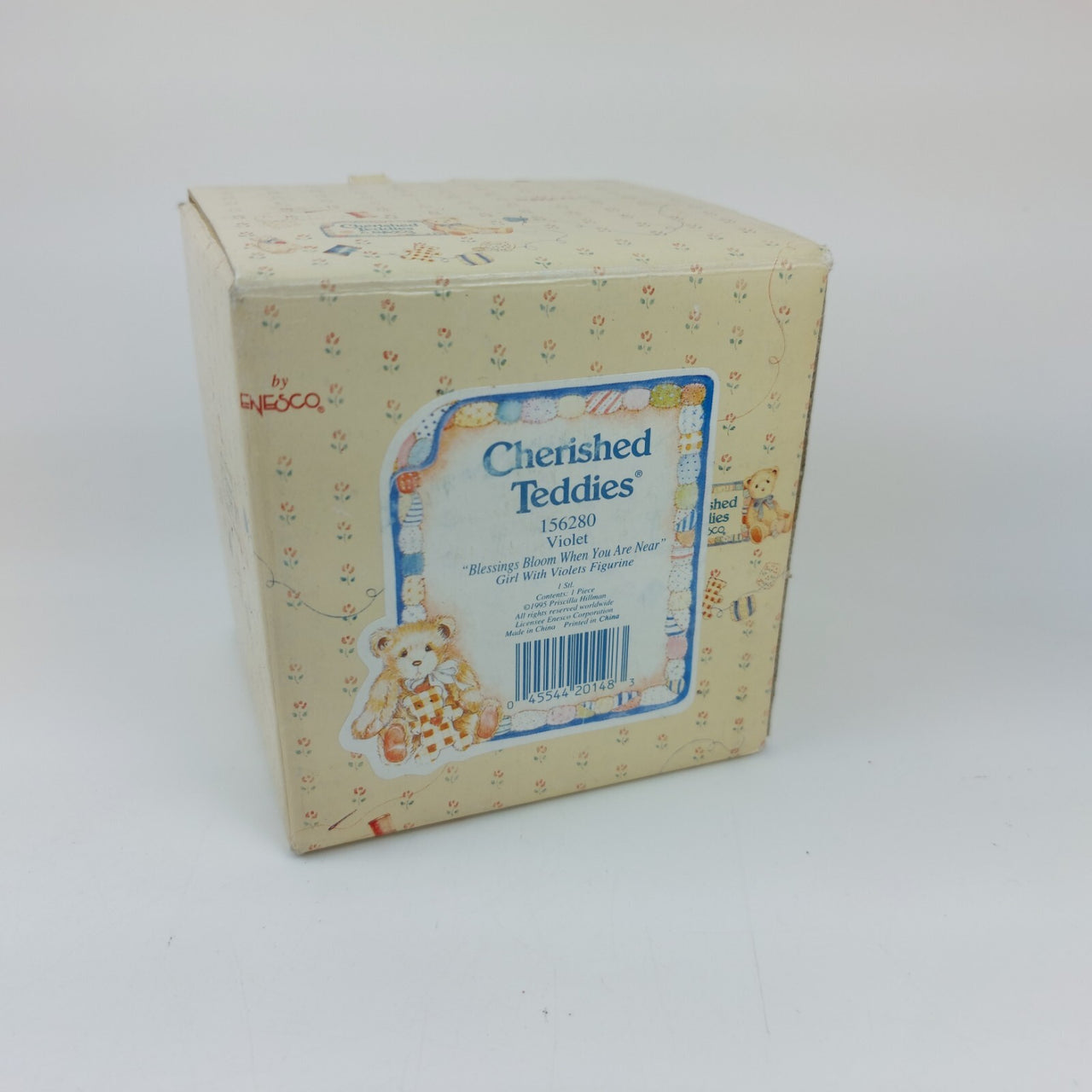 Cherished Teddies Violet -'Blessings Bloom When You Are Near' Collectible 3"21