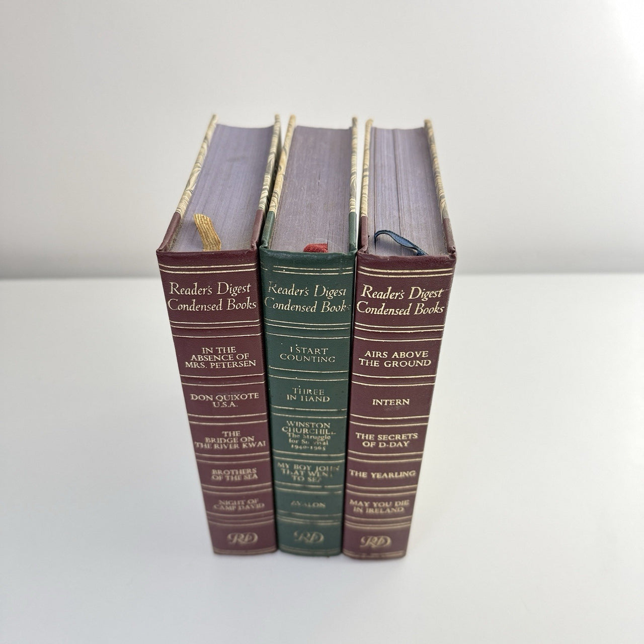 Reader’s Digest De Luxe 3 Book Set 1967-1968 Classic Green & Burgundy Editions2