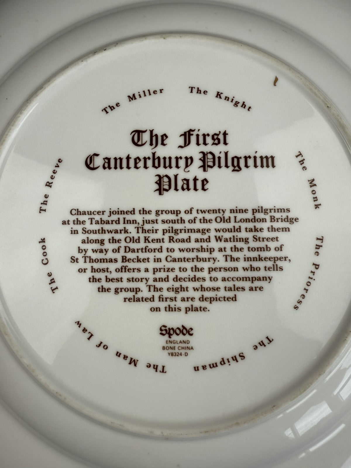 Spode Limited Edition Collector Plates Lot of 2 Canterbury Pilgrims & 1979 decor10