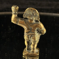 Thumbnail for 1800s Antique Brass Bala Krishna Statue India Hindu Deity Dancing Pose Figure 3”5