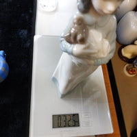 Thumbnail for Elegant NAO by Lladró Figurine - Girl with Puppy (1990) bookcase figure Spain10