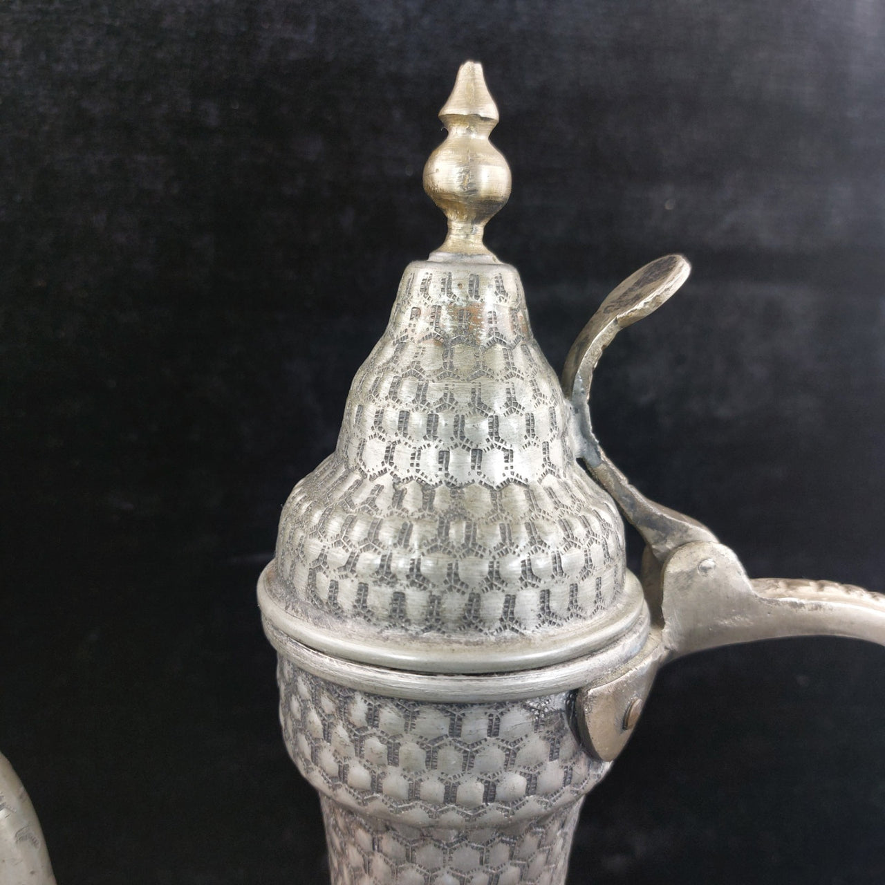 Lebanon Metal Ewer 17" Tall HandEtched Pitcher Middle Eastern beautiful vintage7