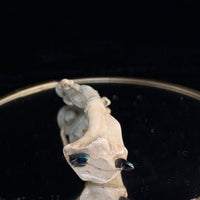 Thumbnail for Celluloid Miniature Lady Figurine – Art Deco 1920s Style Woman in Blue Hat– 4”10