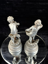 Thumbnail for Antique French Cherub / Putti Metal Figurines 