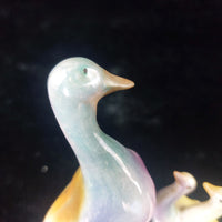 Thumbnail for Antique Porcelain Duck Figurine Iridescent Pastel Trio – Foreign Mark 7, 4