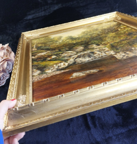 Thumbnail for Andrew Welch oil RCA painting gold Framed Welsh Landscape 29