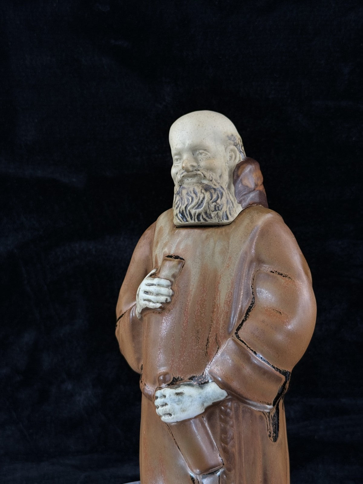 Monk Vintage Friar Decanter liquer Bottle Mid-Century Ceramic Figure 11.5" Retro9