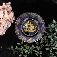 Thumbnail for Limoges Royal Blue  Glaze & Decorative Plate  Miniature Porcelain  Wall 3 Plates4