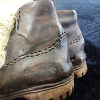 Thumbnail for Border Arts Fine Black Faced Lamb & Boots Figurine 2.5 in 2000 On The Farm Resin4