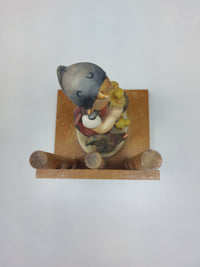 Thumbnail for Goebel Hummel HUM 250 A&B Bookends Goat Herder & Feeding Time 1960s Figurine dec22