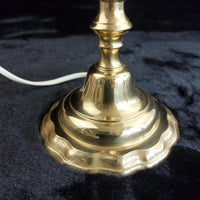 Thumbnail for Good Italian Table Brass Lamp â Vintage Mid-Century Candlestick Style 11 