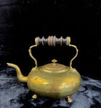 Thumbnail for Antique Scottsh 19th century Brass Kettle/Teapot with Wooden Handle see pictures6