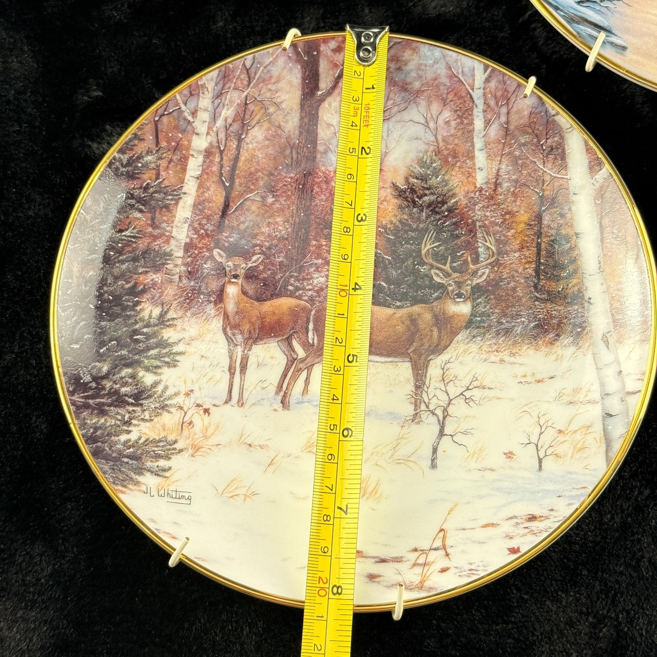 Franklin Wildlife Mint Collector Plates Set x3 – Fine Porcelain, 1990s Art Each.4