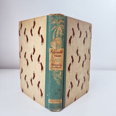 Grosset & Dunlap 1946 Robinson Crusoe Illustrated Lynd Ward Vintage Book book0