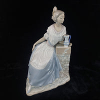 Thumbnail for NAO Spain Good Figurine Lady Elegant with Jug Pastel Glazed Porcelain 12.5