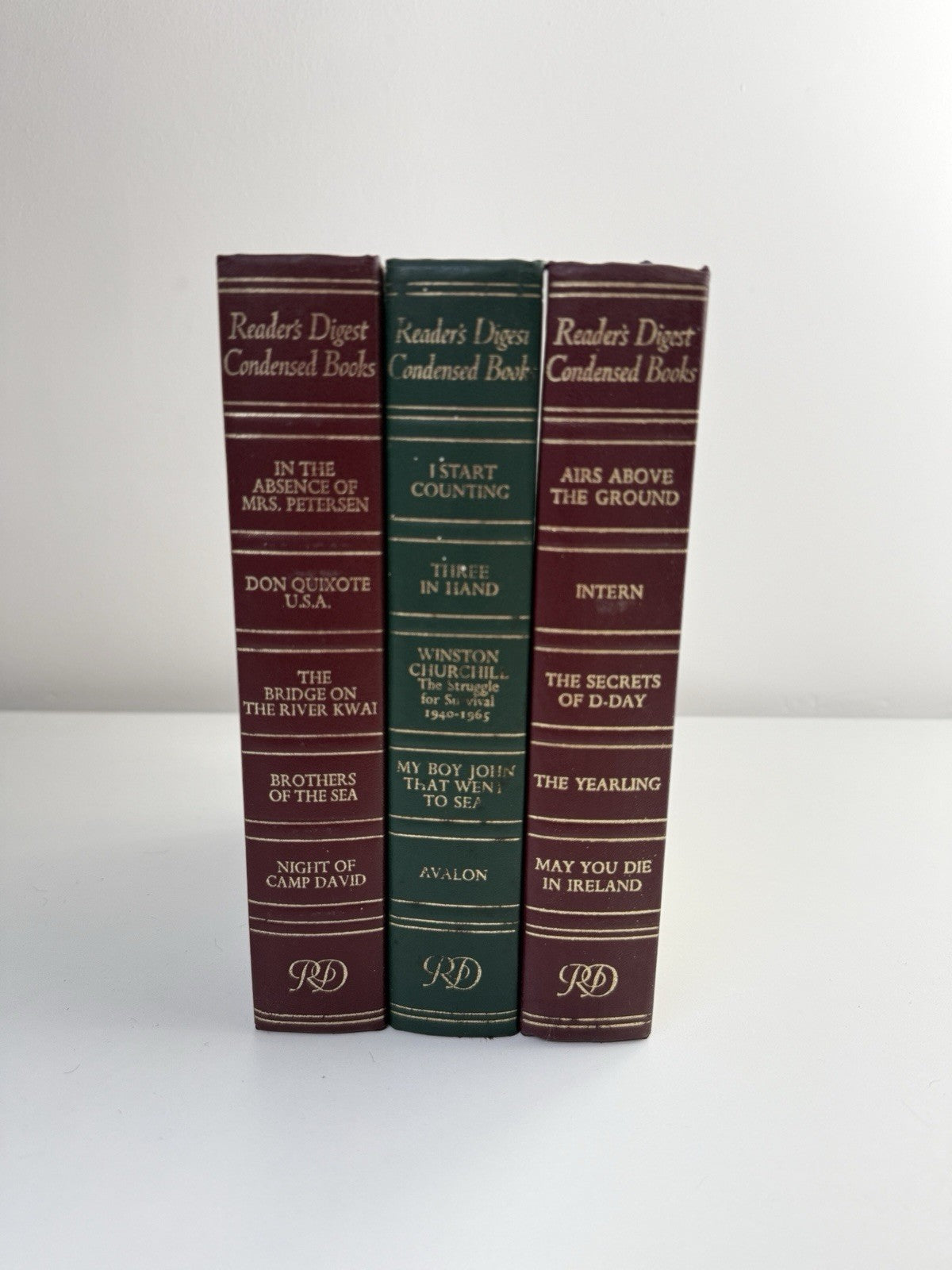 Reader’s Digest De Luxe 3 Book Set 1967-1968 Classic Green & Burgundy Editions1