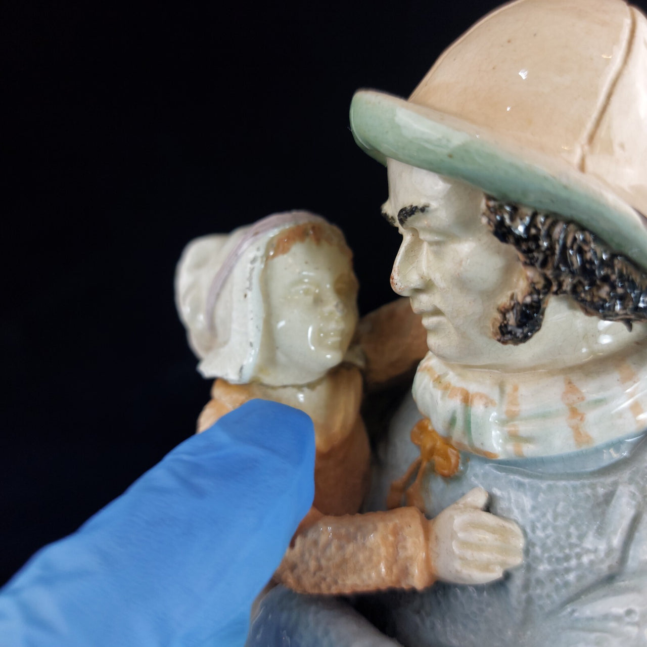 Wittmann & Roth Of London Figure 1900s Of A Fisherman And Children&wife repaired8