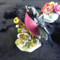 Thumbnail for Royal Adderley Bullfinch Floral Figurines Lot – Chips Acceptable England Bone Ch12