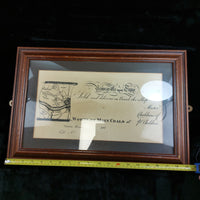 Thumbnail for Antique 1800's Wortley Main Coals Shipping Document Artifact Framed Historical4