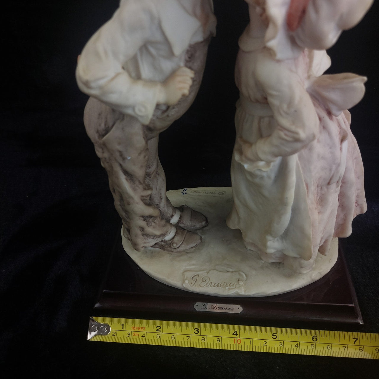 First Kiss Figurine Giuseppe Armani Florence 11" Tall Italian 1992 Porcelain.2