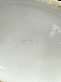 Thumbnail for Antique Cupid German Porcelain Figurine w Wheelbarrow Match Holder SPM see pics.16