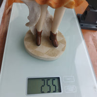 Thumbnail for Resin Girl Figurine with Purse & Dress –Blonde Vintage Style Statue  10