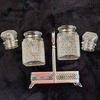 Thumbnail for Vintage Cut Crystal Glassware & Spice Jar Set Elegant Tableware 5 Glasses & Jar11