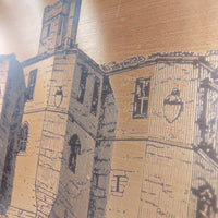 Thumbnail for Rare Framed Copper Etching Warkworth Castle NorthEast View  Artwork  24x17.5 cm5