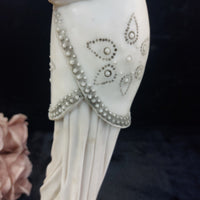 Thumbnail for Juliana Collection 15in Figurine, Tall Lady with Dog, large Resin Art Deco Beige9