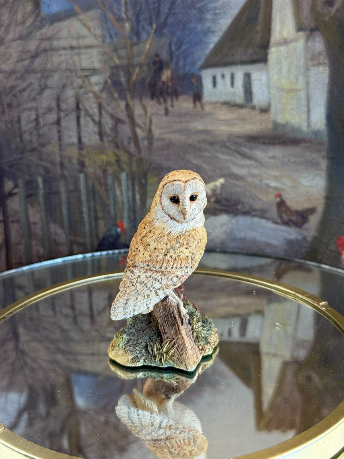 1997 Fine Border Arts 'Night Watch' Barn Owl Figurine B0175 by Ray Ayres Boxed.7