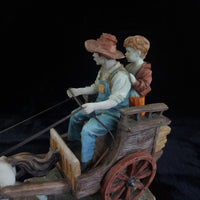 Thumbnail for Large signed Juliana Collection 2000 Horse Carriage Figurine size see Handmade10