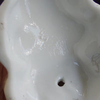 Thumbnail for German Porcelain Lady Figurine Holding Mask Flowered Dress Victorian Antique14