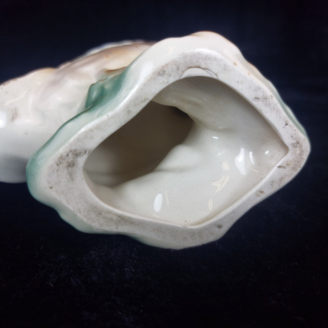 Vintage Porcelain Duck Good Figurine Mallard Green Head Glazed Ceramic Tall 5"5