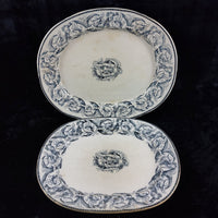 Thumbnail for 2* Antique large service plates1797-1861 T. Till & Son Wellington Transferware.2