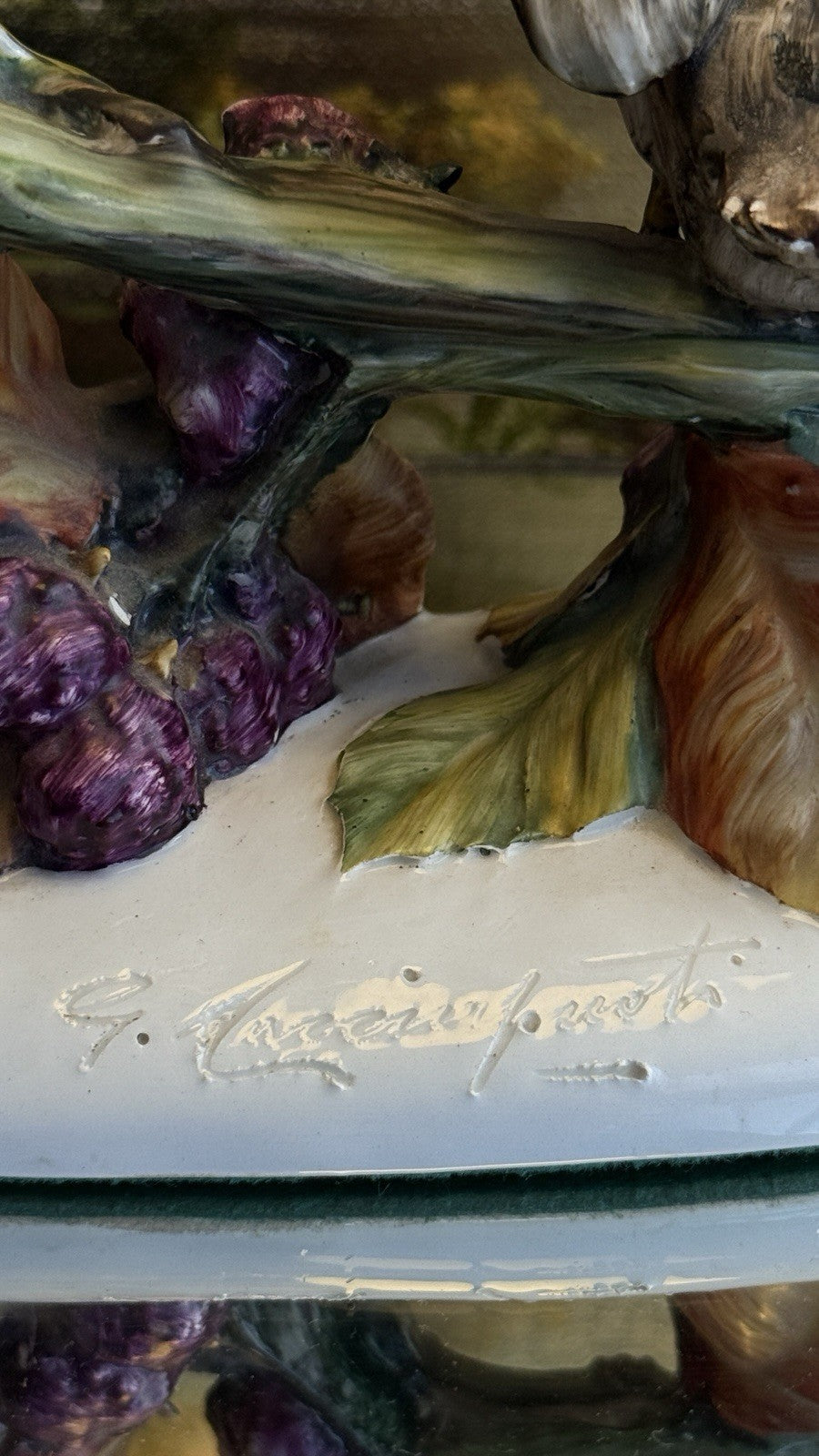 Stunning Rare Giuseppe Armani Figurine | Mother Bird Feeding 3 Chicks | Signed3