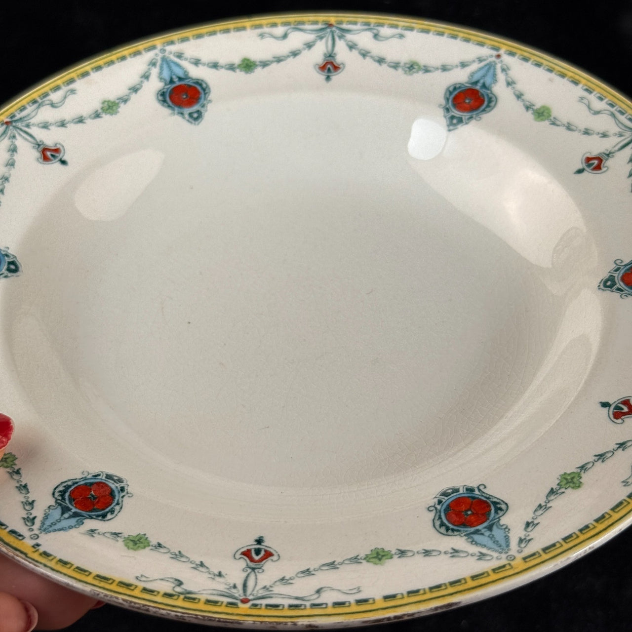 Antique/Vintage Devon Ware Plates (S. F. & Co.) - Pattern "Cecil" Figure England6