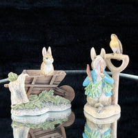 Thumbnail for Beatrix Potter Peter Rabbit Figurines FW & Co  BFA Scotland Set of 2 1992 & 19967