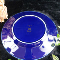 Thumbnail for Limoges Royal Blue  Glaze & Decorative Plate  Miniature Porcelain  Wall 3 Plates9