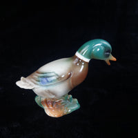 Thumbnail for Vintage Porcelain Duck Good Figurine Mallard Green Head Glazed Ceramic Tall 5
