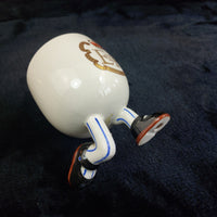 Thumbnail for Carlton Ware Jubilee Queen Mug Cup – Novelty Feet Design England 1952–1977 Pair.3