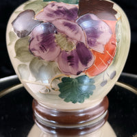 Thumbnail for Milk Bohemian Glass Vase Floral Enamel 8” Antique Art Nouveau Style decor China10