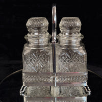 Thumbnail for Vintage Cut Crystal Glassware & Spice Jar Set Elegant Tableware 5 Glasses & Jar4