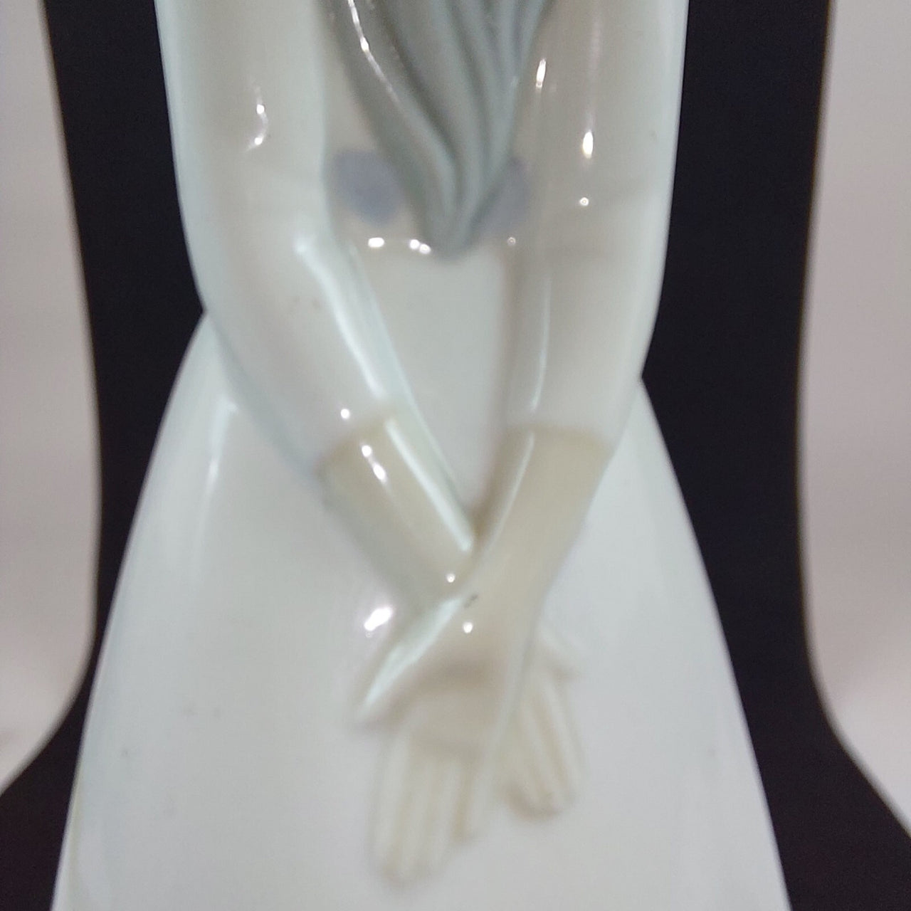 Porcelanas M. Requena Collectable Blue white porcelain Lady Figurine Spain Decor16
