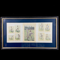 Thumbnail for Lucien Caught Davis at Wicket Cricket Framed Print W.G. Grace Technique Scenes.0