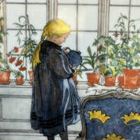Thumbnail for Royal Copenhagen Carl Larsson Flowers on the Windowsill Framed Porcelain Plate3